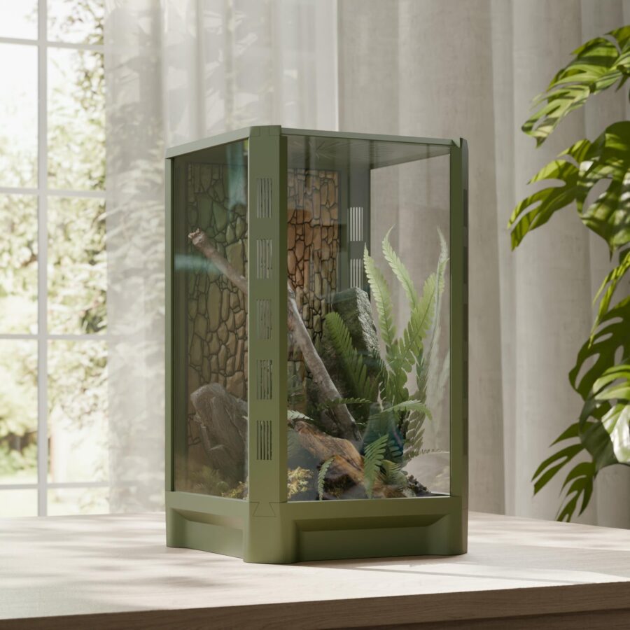 Terrarium Terradise 15x15x25cm - Zielone. Nowoczesne, designerskie Terrarium.